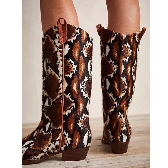 New Free People We The Free Montage Hair On Tall Boots - Picture 3 of 9